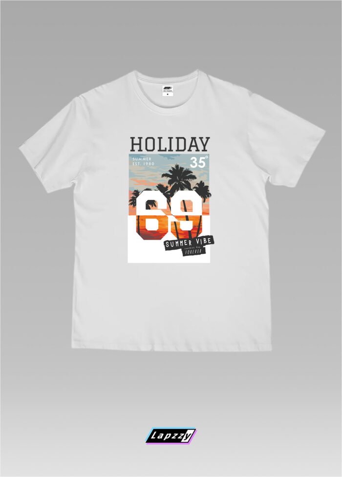 69 Summer Vibe Chill Unisex White Tee