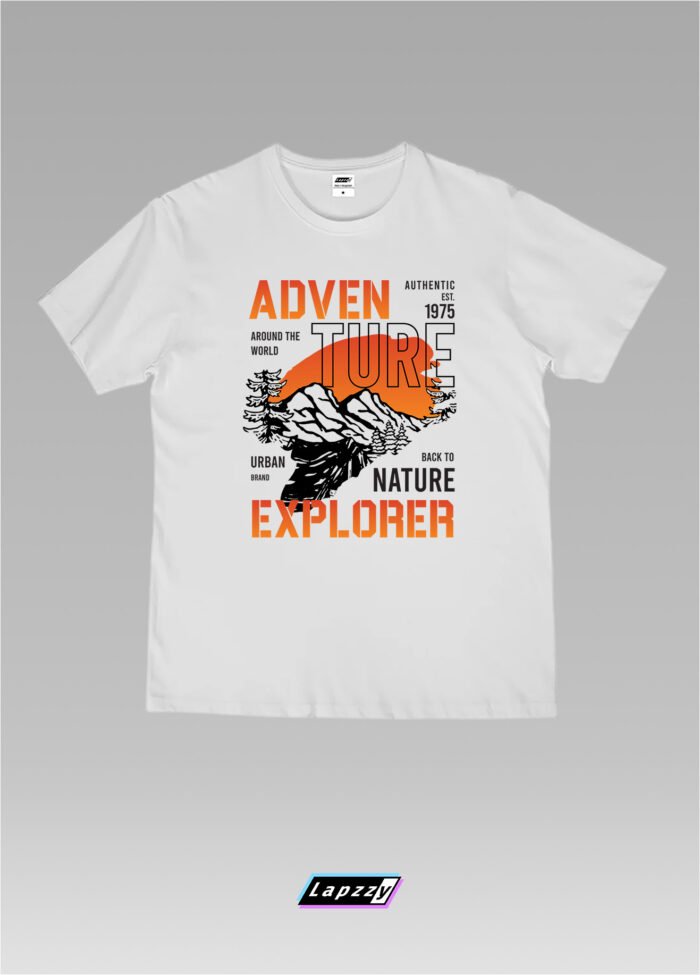 Adventure Explorer Unisex White Tee