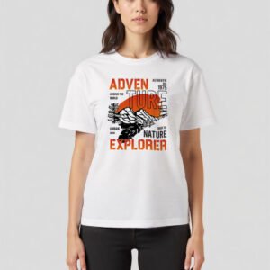 Adventure Explorer Unisex White Tee