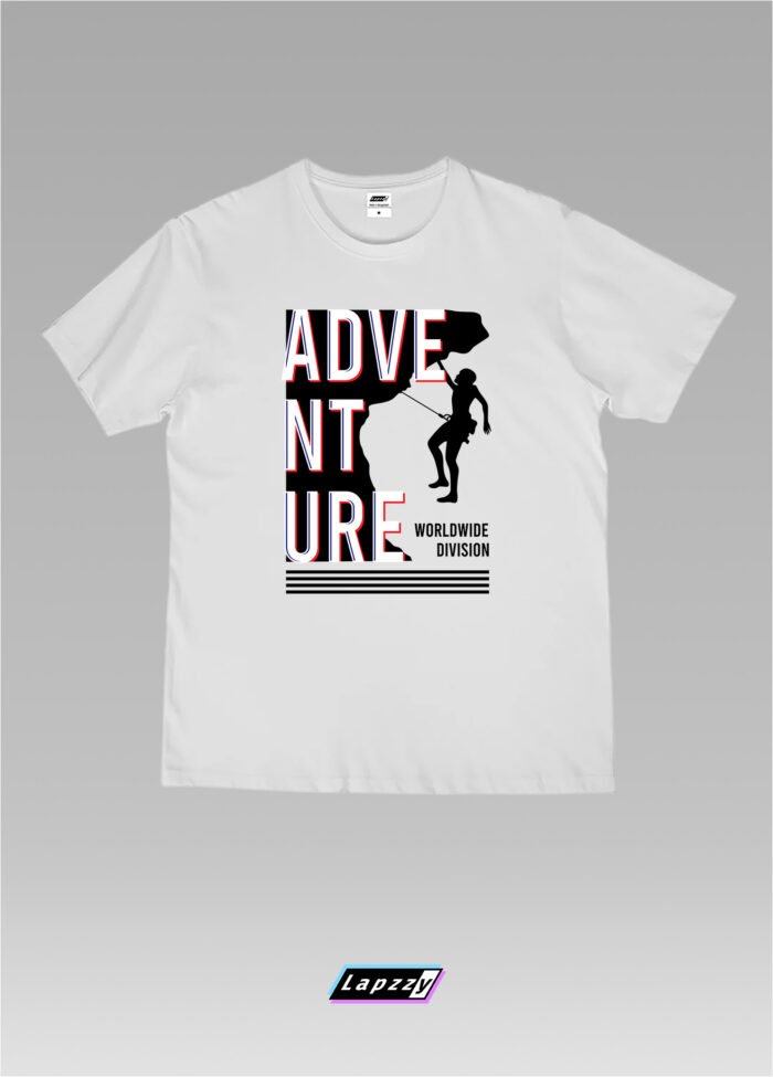 Adventure Unisex White Tee