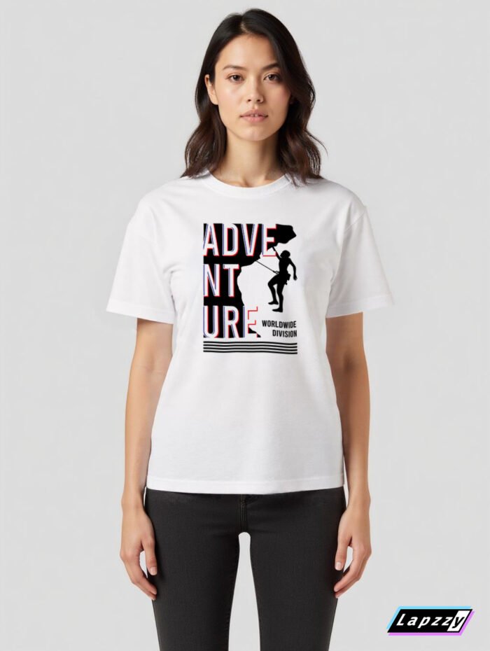 Adventure Unisex White Tee