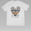 Animal Coloured Heart Unisex White Tee
