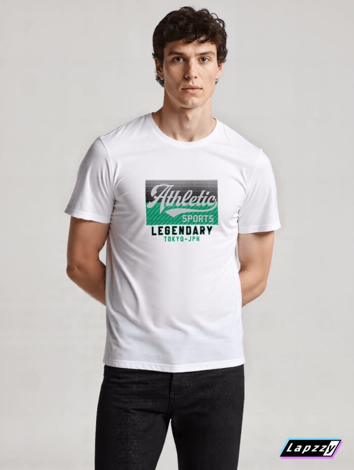 Athletic Sport Unisex White Tee