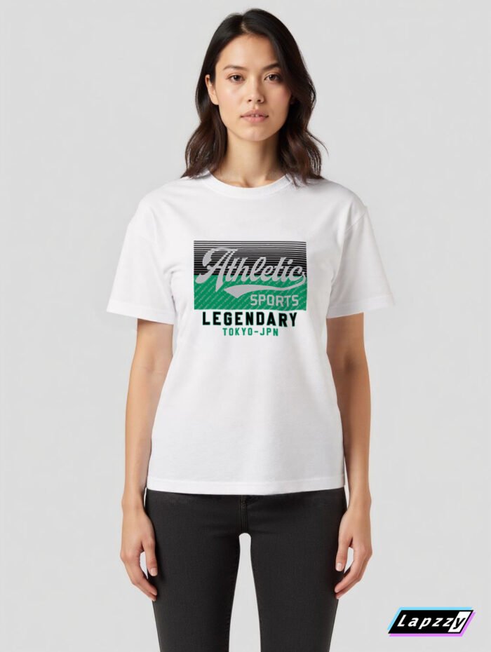 Athletic Sport Unisex White Tee