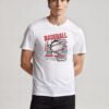 Baseball Athletic Department Unisex White Tee