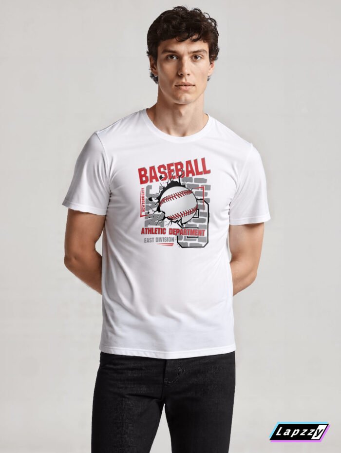 Baseball Athletic Department Unisex White Tee