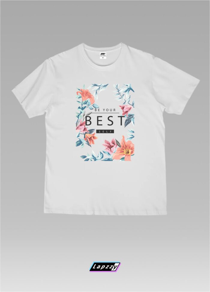 Be Your Best Flower Unisex White Tee
