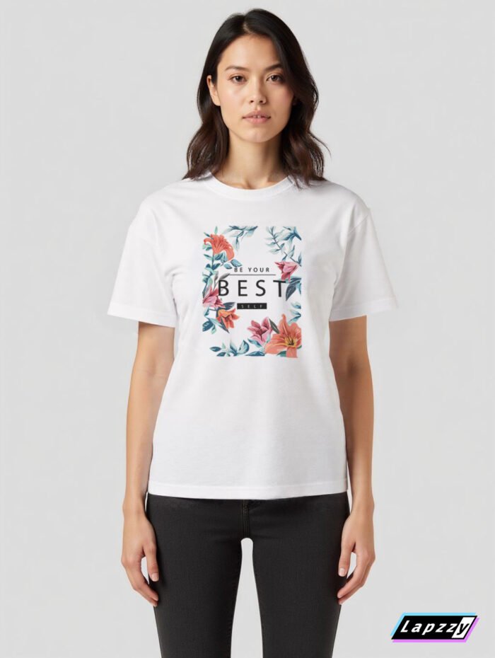 Be Your Best Flower Unisex White Tee