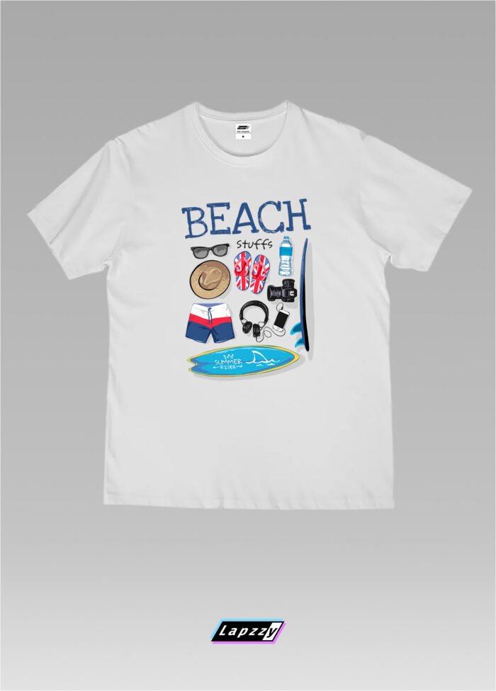 Beach Gears Unisex White Tee