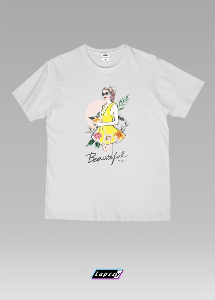 Beautiful Your Flowers Unisex White Tee