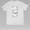 Born To Skate 2nd Unisex White Tee