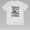 Break Dance Tiger Unisex White Tee