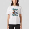 Break Dance Tiger Unisex White Tee
