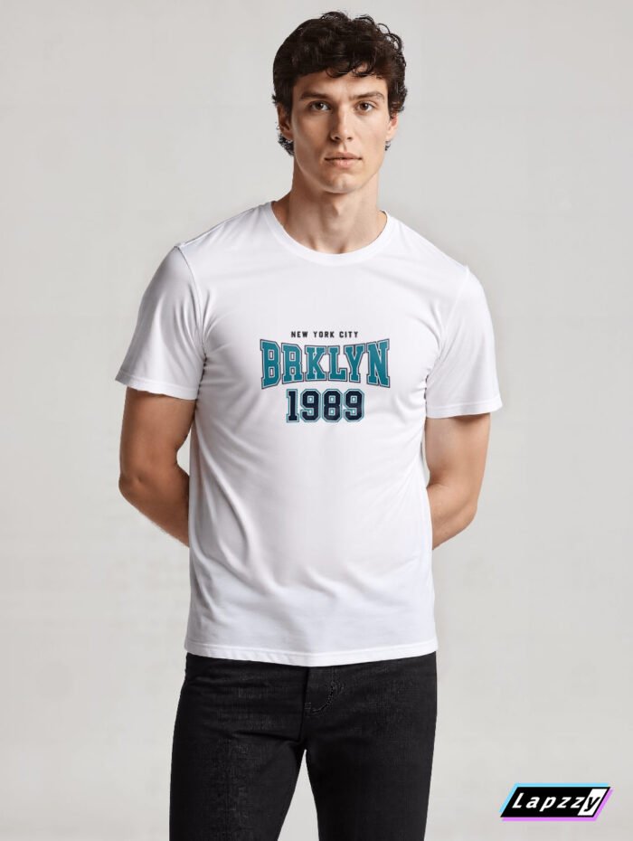 Brklyn 1989 Unisex White Tee