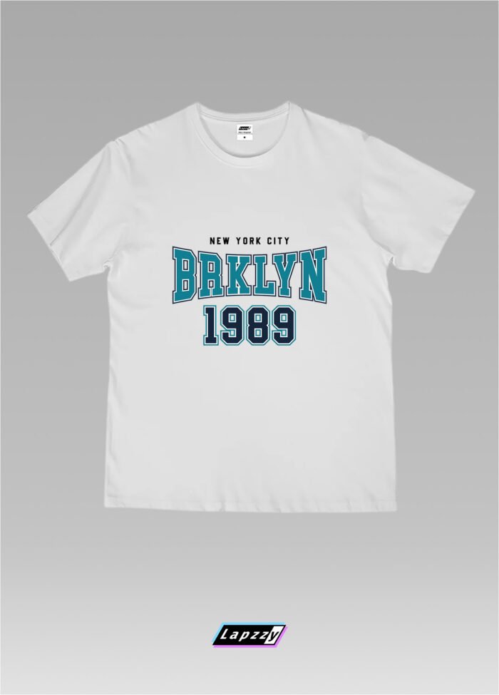 Brklyn 1989 Unisex White Tee
