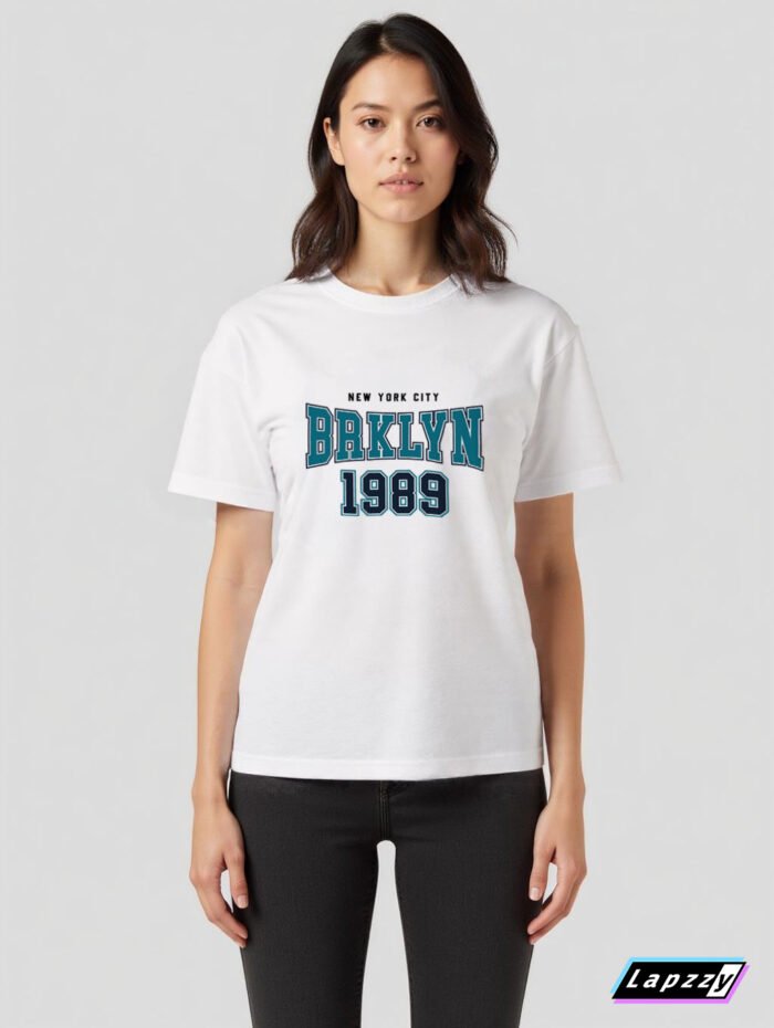 Brklyn 1989 Unisex White Tee