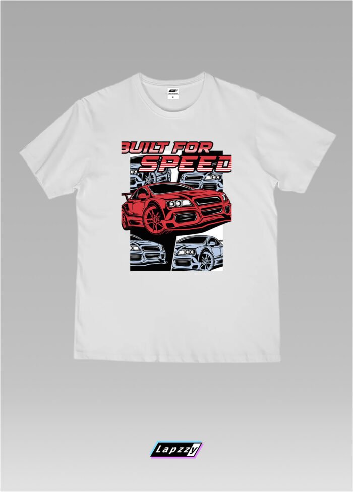 Built For Speed Unisex White Tee