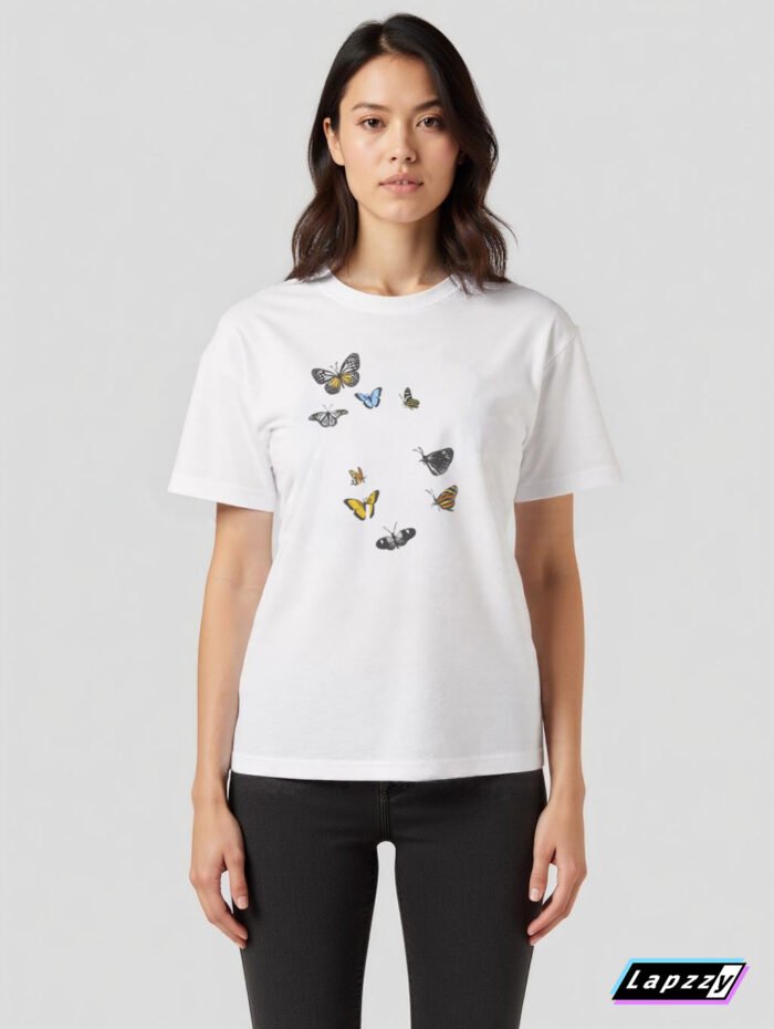 Butterfly Chill Unisex White Tee