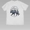 Classic Mountain With Tiger Unisex White Tee