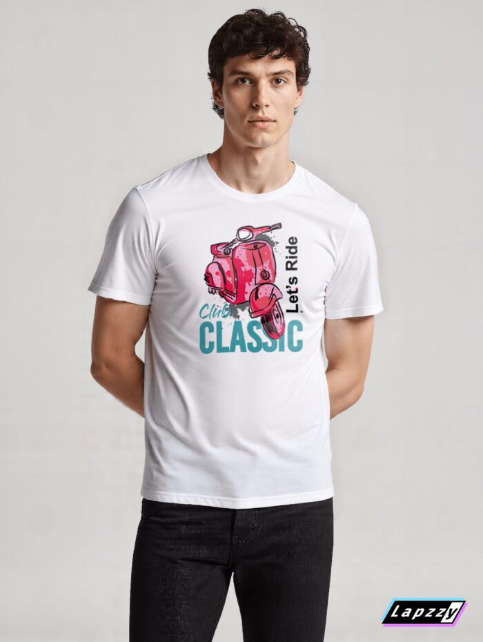 Classic Ride Unisex White Tee