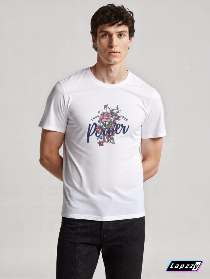 Classic Rose Chill Unisex White Tee