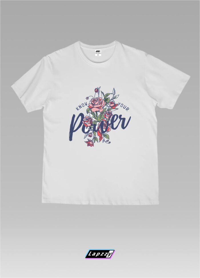 Classic Rose Chill Unisex White Tee