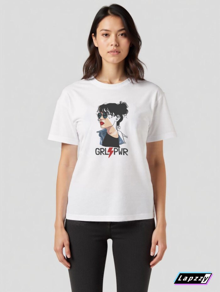 Cool-Girl-Power_w_f Cool Power Unisex White Tee