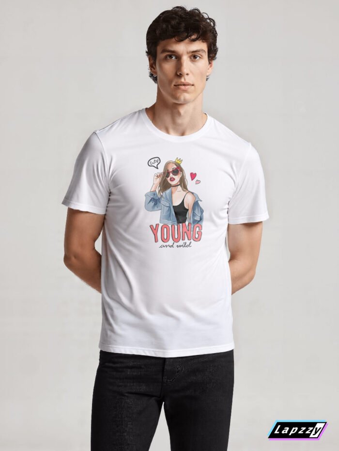 Cute Young Unisex White Tee