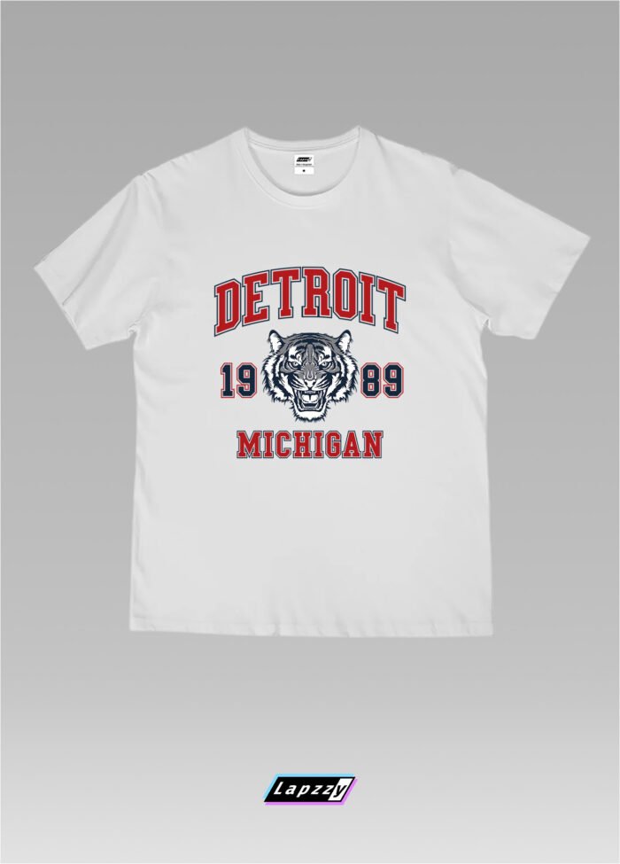Detroit 1989 Unisex White Tee