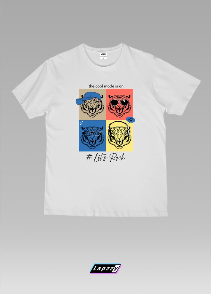 Fasion Tiger Unisex White Tee