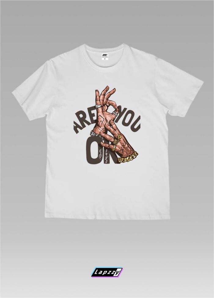 Finger Rings Unisex White Tee