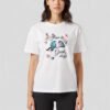 Flowers Birds Chill Unisex White Tee