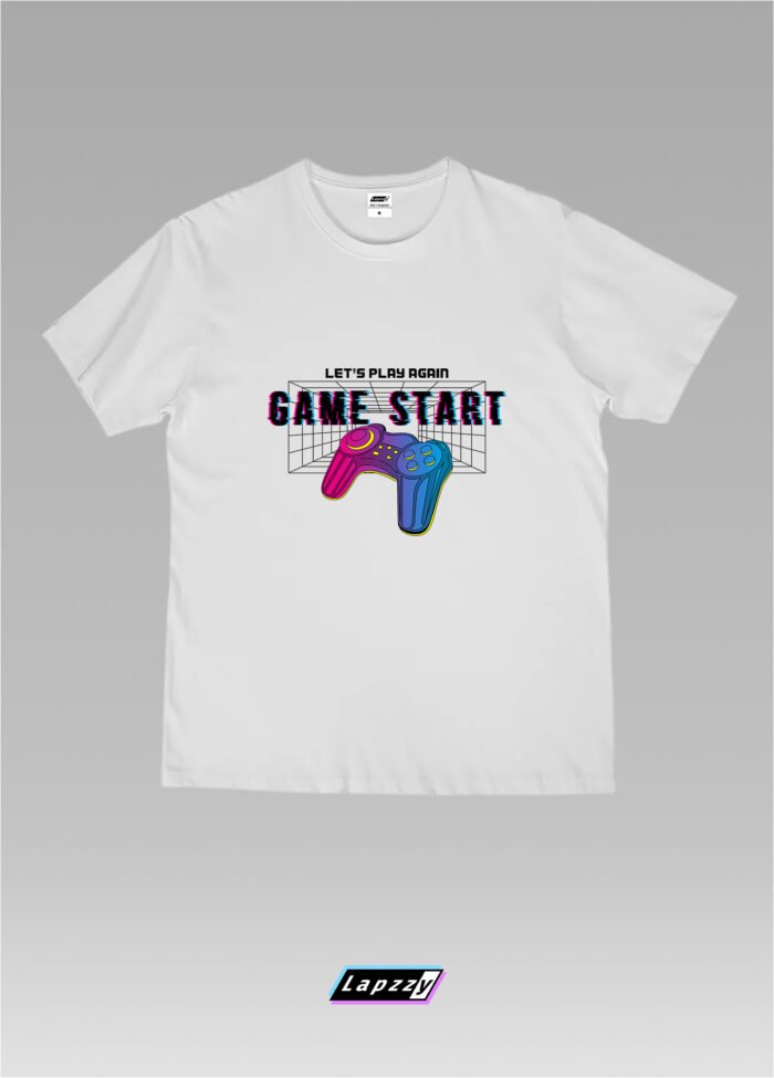 Game Start Contorller Unisex White Tee