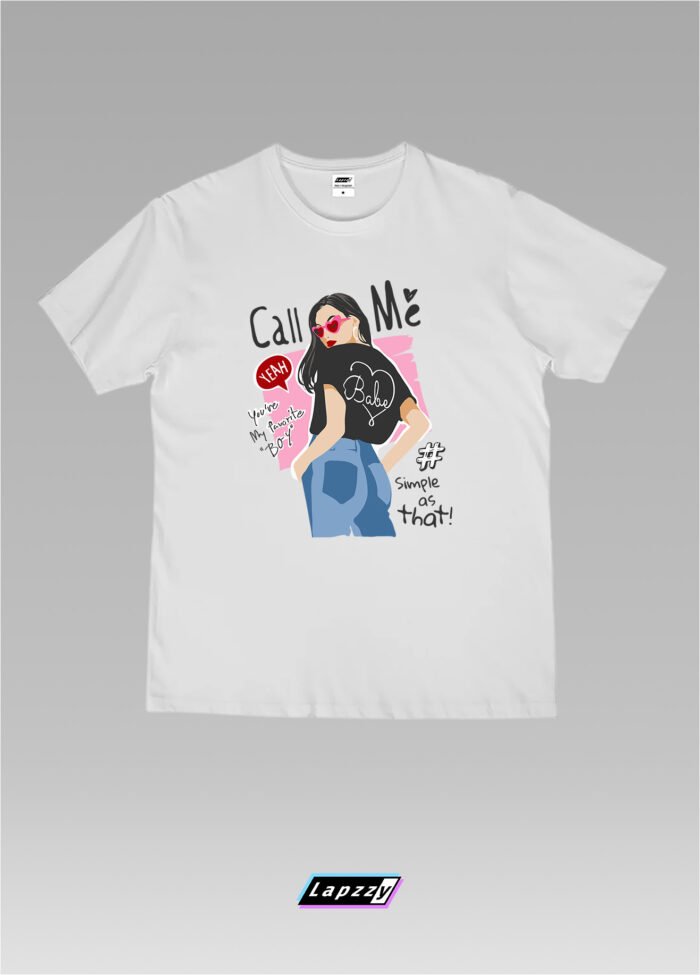 With Jeans Unisex White Tee