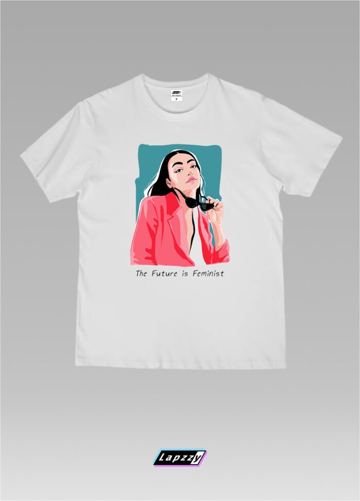 With Sunglasses Unisex White Tee