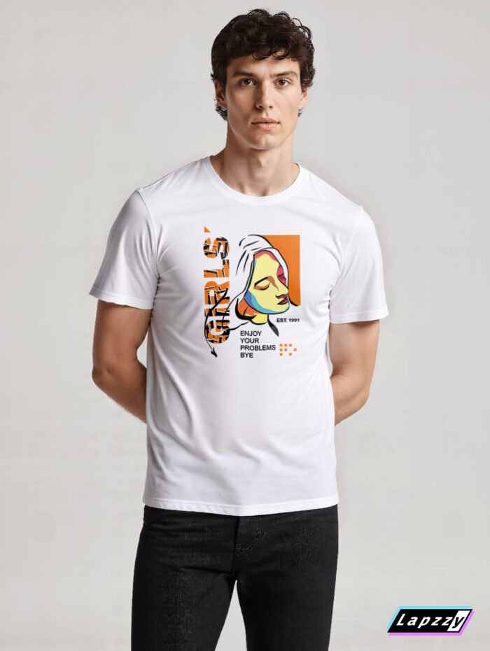 Girls Unisex White Tee