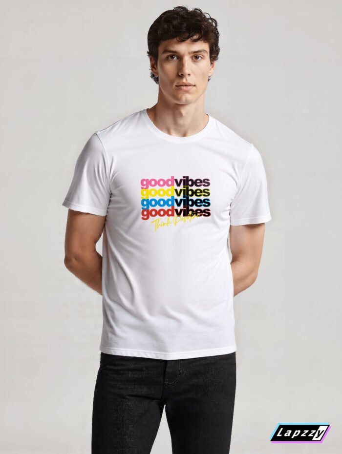 Good Vibes Unisex White Tee