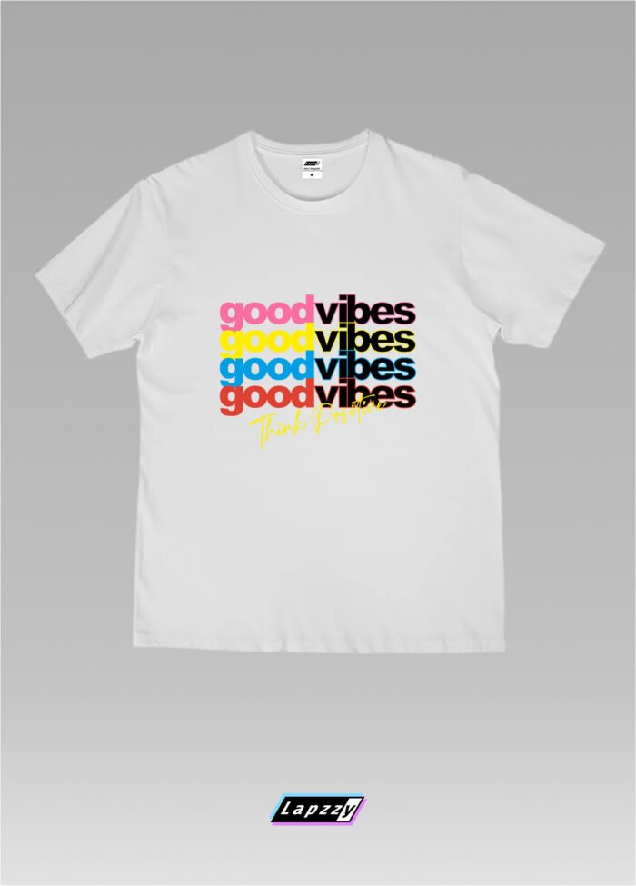 Good Vibes Unisex White Tee