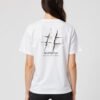 Hashtag Unisex White Tee