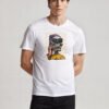 Hip Hop Style Skull Calling Unisex White Tee