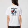 Japanese Shark Style Unisex White Tee