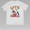 Lets Rocl Unisex White Tee