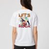 Lets Rocl Unisex White Tee
