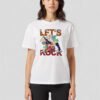 Lets Rocl Unisex White Tee