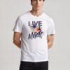 Live Music Unisex White Tee