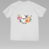 Live Simple Life Flowers Unisex White Tee