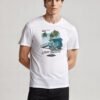 Long Beach Chilling House Unisex White Tee