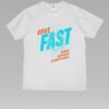 Move Fast Unisex White Tee