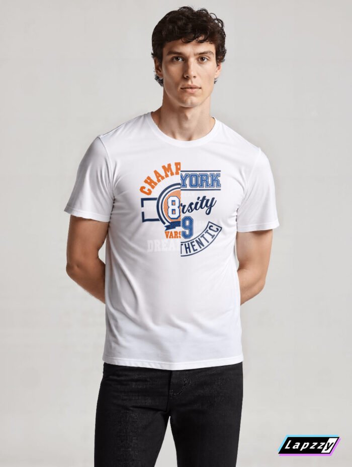 Ny89 Unisex White Tee