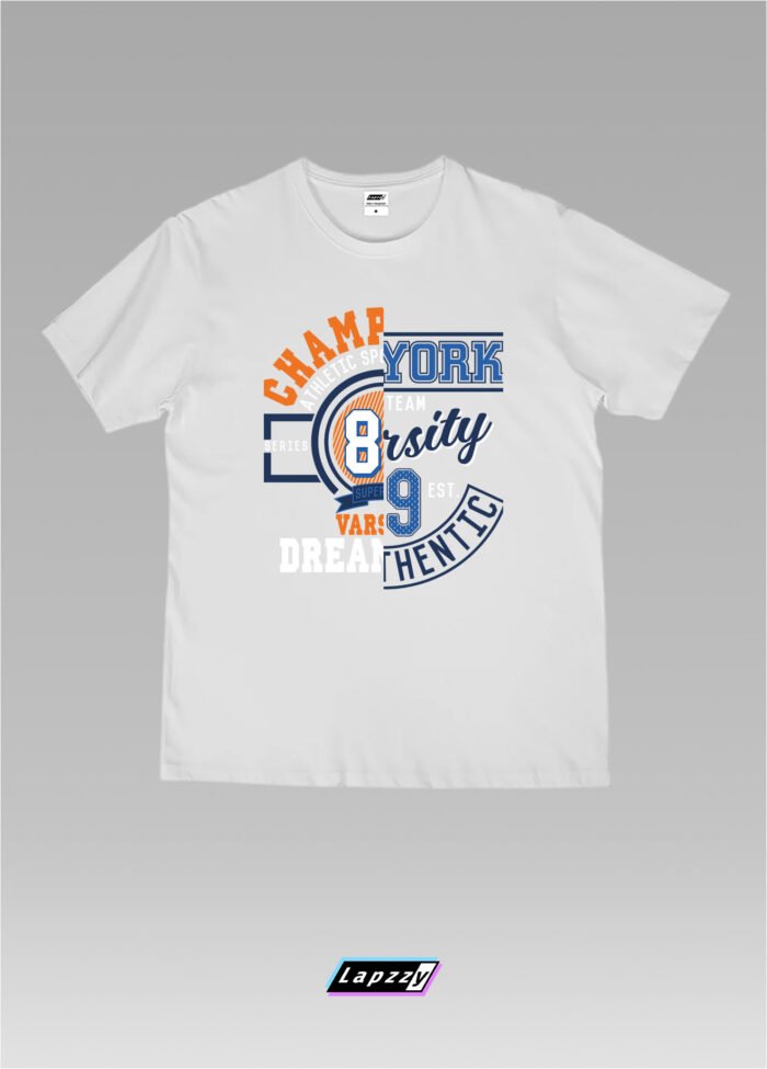 Ny89 Unisex White Tee